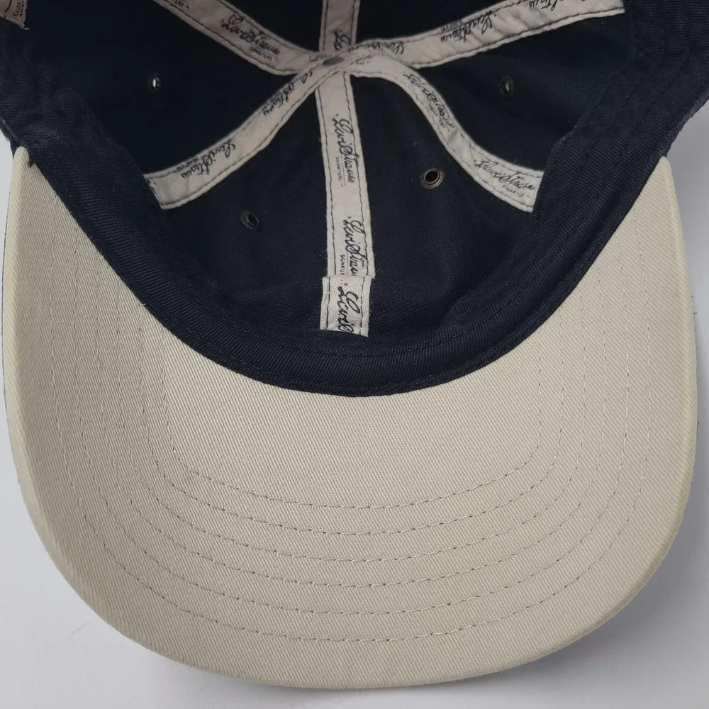 Levi Strauss Hat Strapback (Fits Small) Black Brown Leather Strap Casual Dad Men